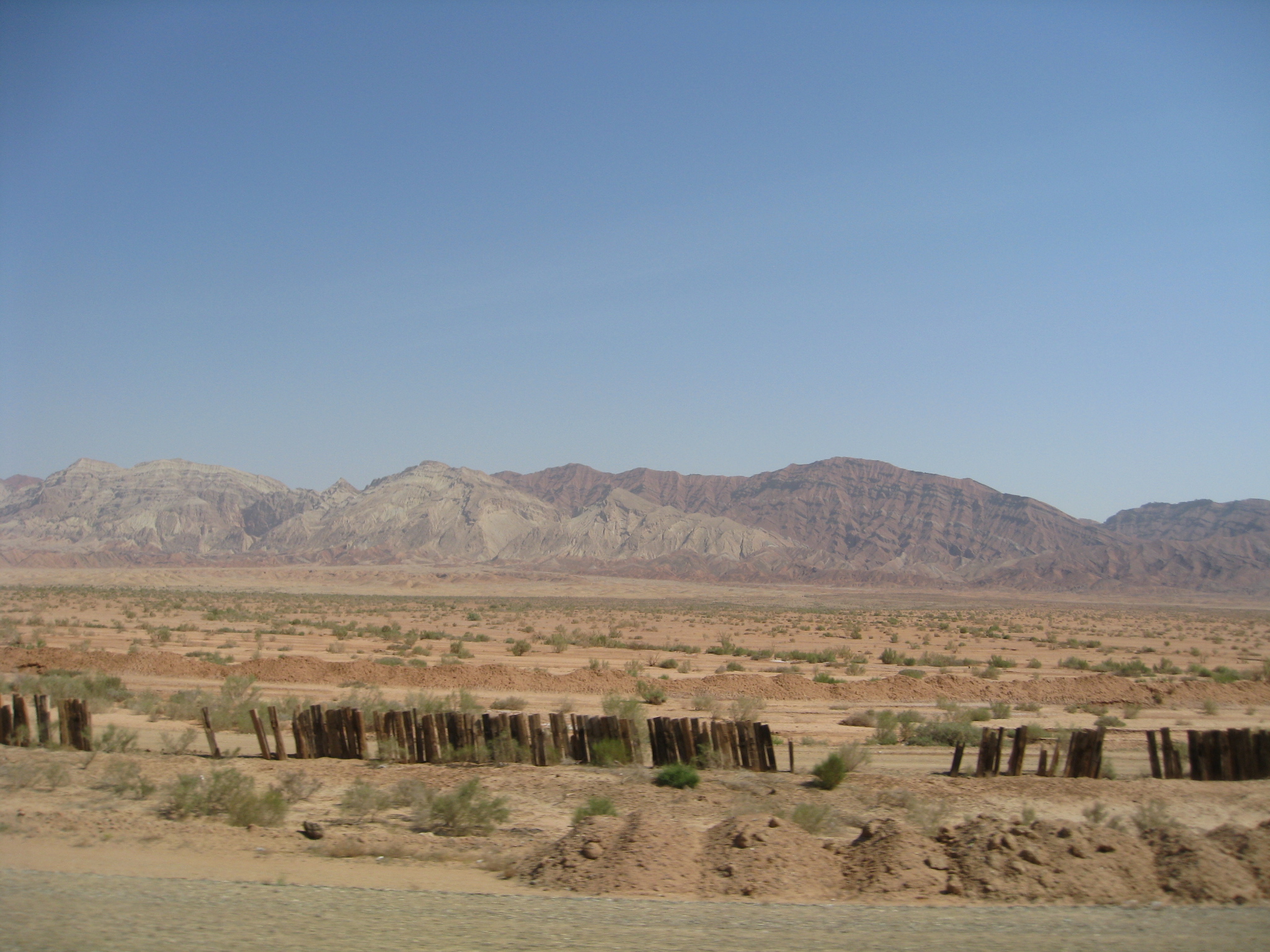 Deserty landscape around Tehran