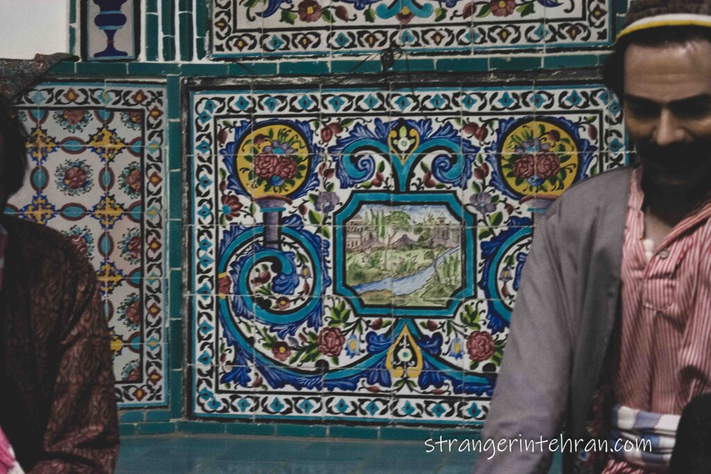 Tiles at Chahar-Fasl Bathhouse in Arak